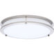 Glamour LED 12.99 inch Brushed Nickel Flush Mount Ceiling Light