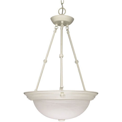 Signature 3 Light 15 inch Textured White Pendant Ceiling Light