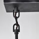 Lake 4 Light 36 inch Iron Black and Brushed Nickel Accents Island Pendant Ceiling Light