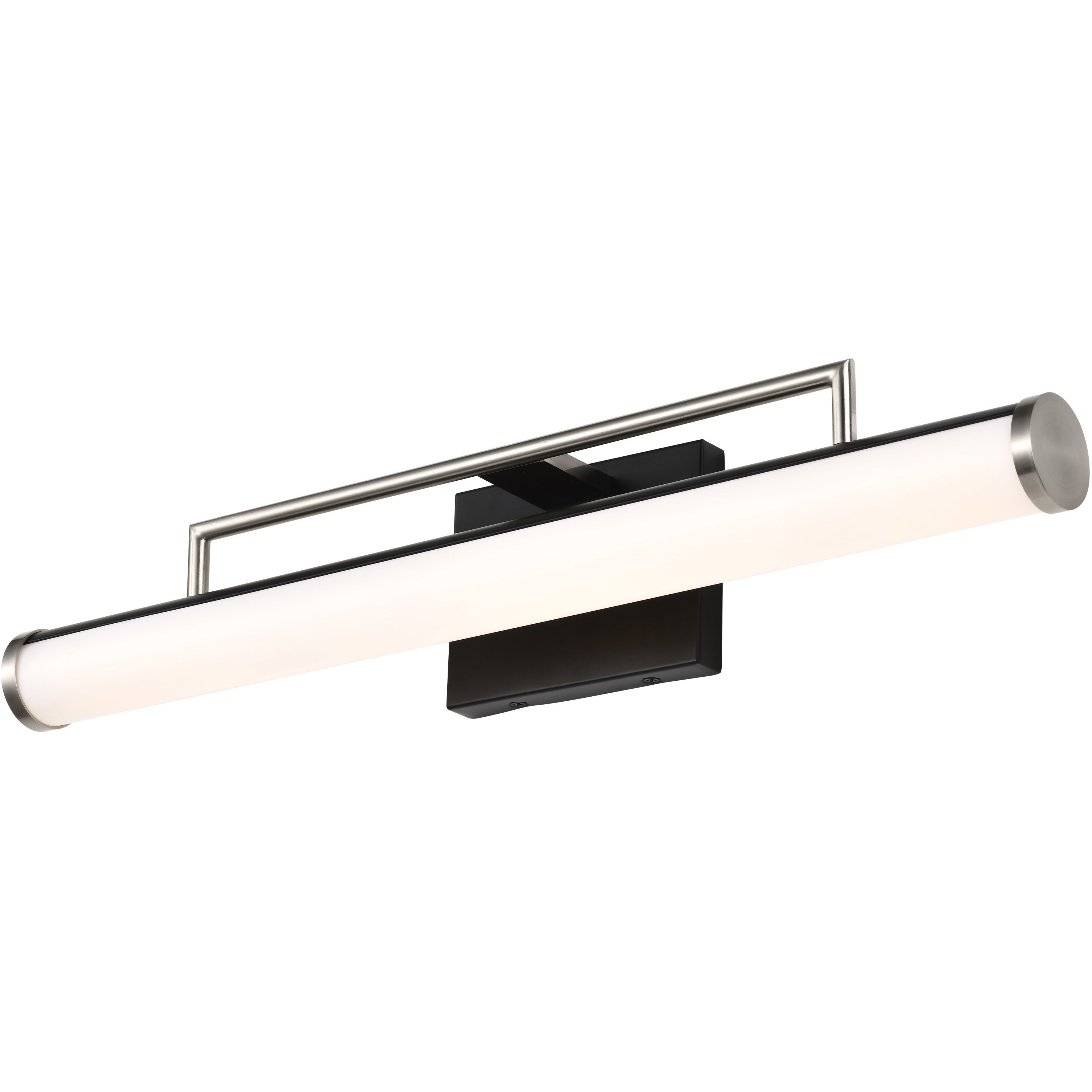 Solano LED 24 inch Black and Brushed Nickel Bath Vanity Light Wall Light