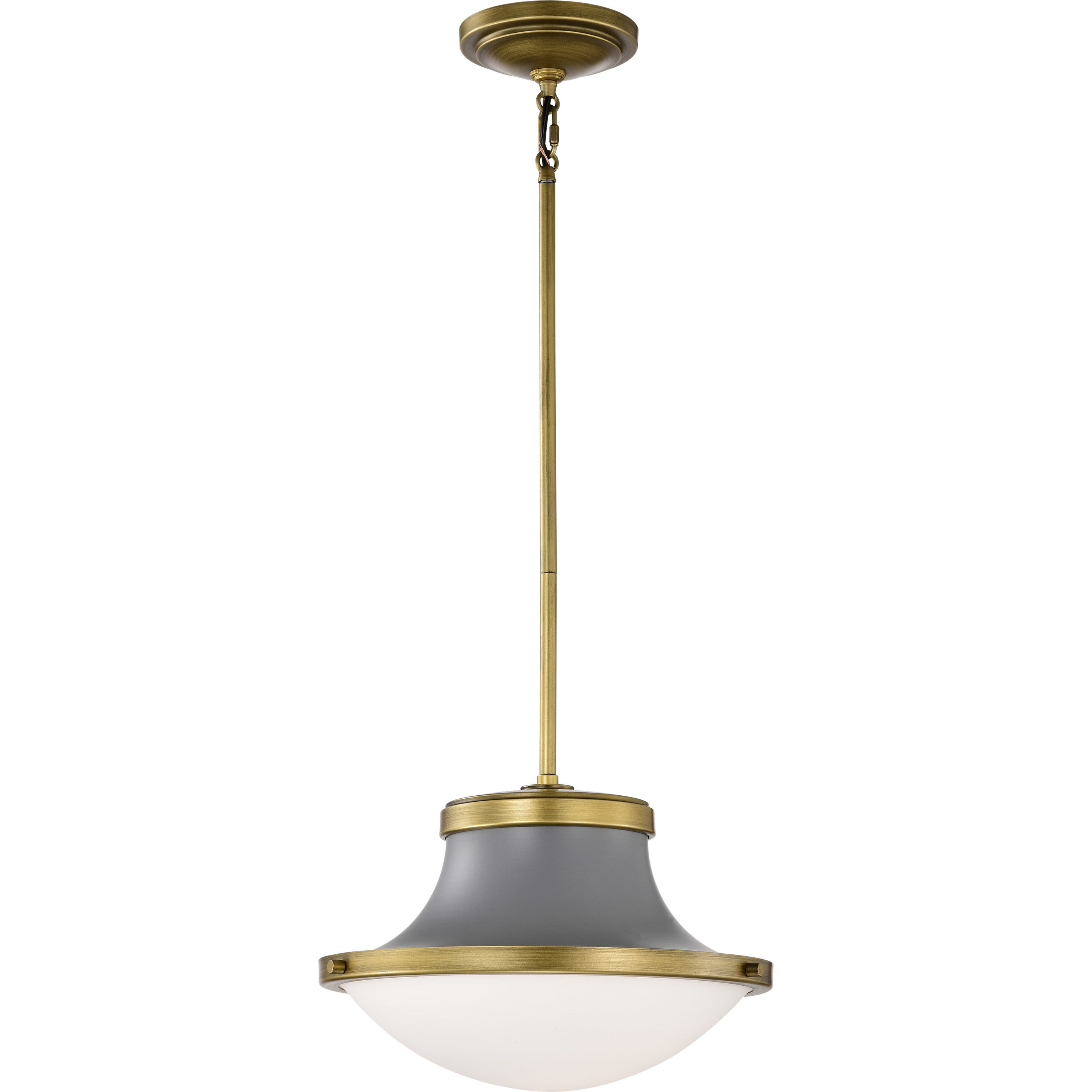 Lafayette 1 Light 14 inch Matte Gray Pendant Ceiling Light