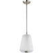 Lune 8 inch Brushed Nickel Pendant Ceiling Light
