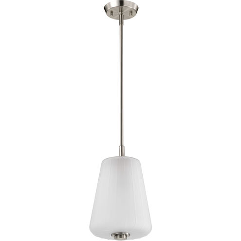 Lune 8 inch Brushed Nickel Pendant Ceiling Light
