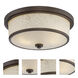 Diego LED 13 inch Mahogany Bronze Outdoor Flush Mount
