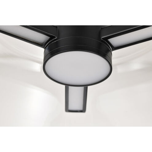 Edmond LED 17 inch Matte Black Semi Flush Mount Ceiling Light
