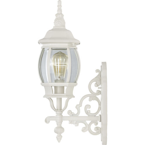 Central Park 1 Light 20 inch White Outdoor Wall Lantern