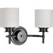 Warren 2 Light 14.5 inch Gun Metal Vanity Light Wall Light