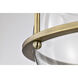 Amado 3 Light 14 inch Vintage Brass Semi Flush Mount Ceiling Light