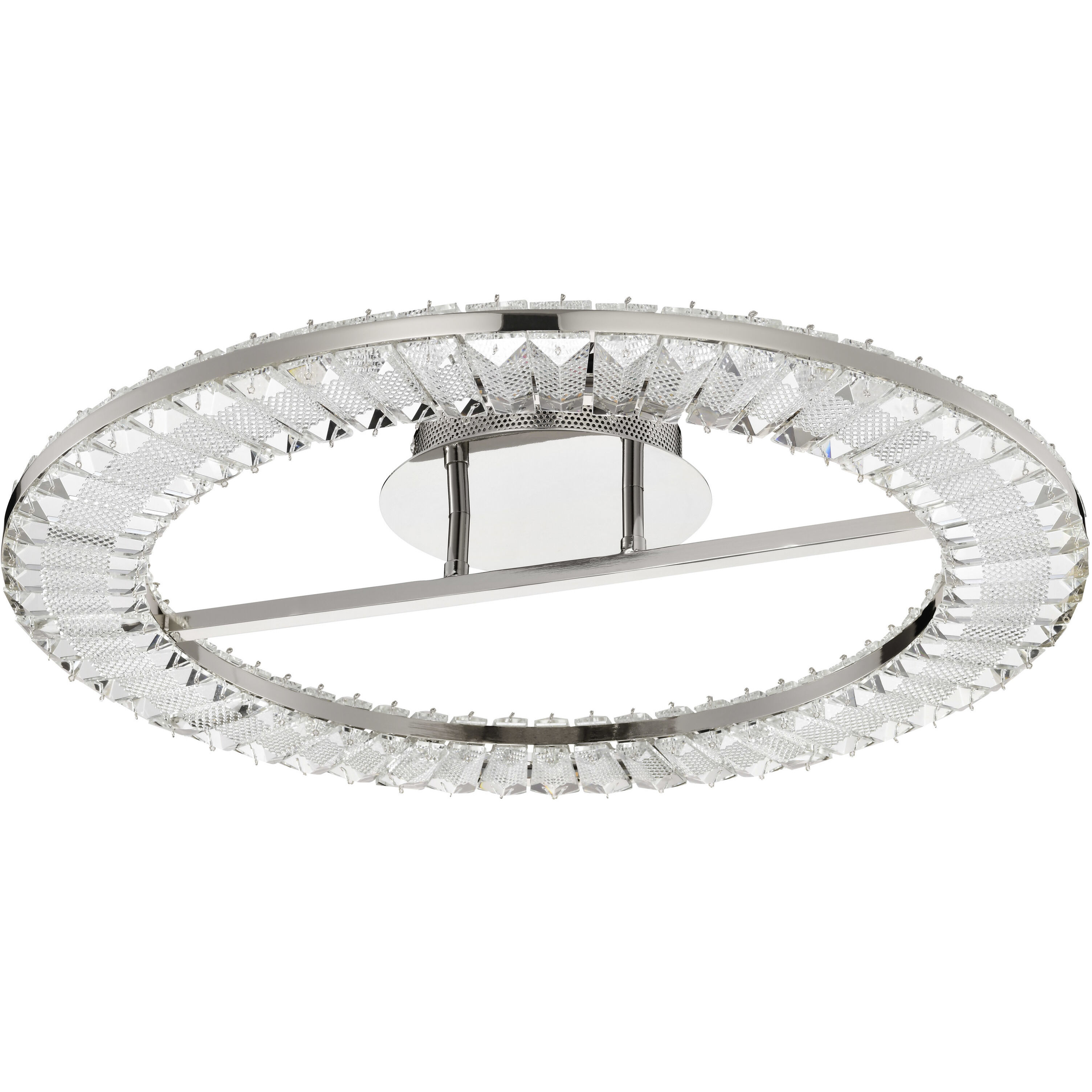 Nova LED 22.88 inch Polished Nickel Flush Mount Ceiling Light