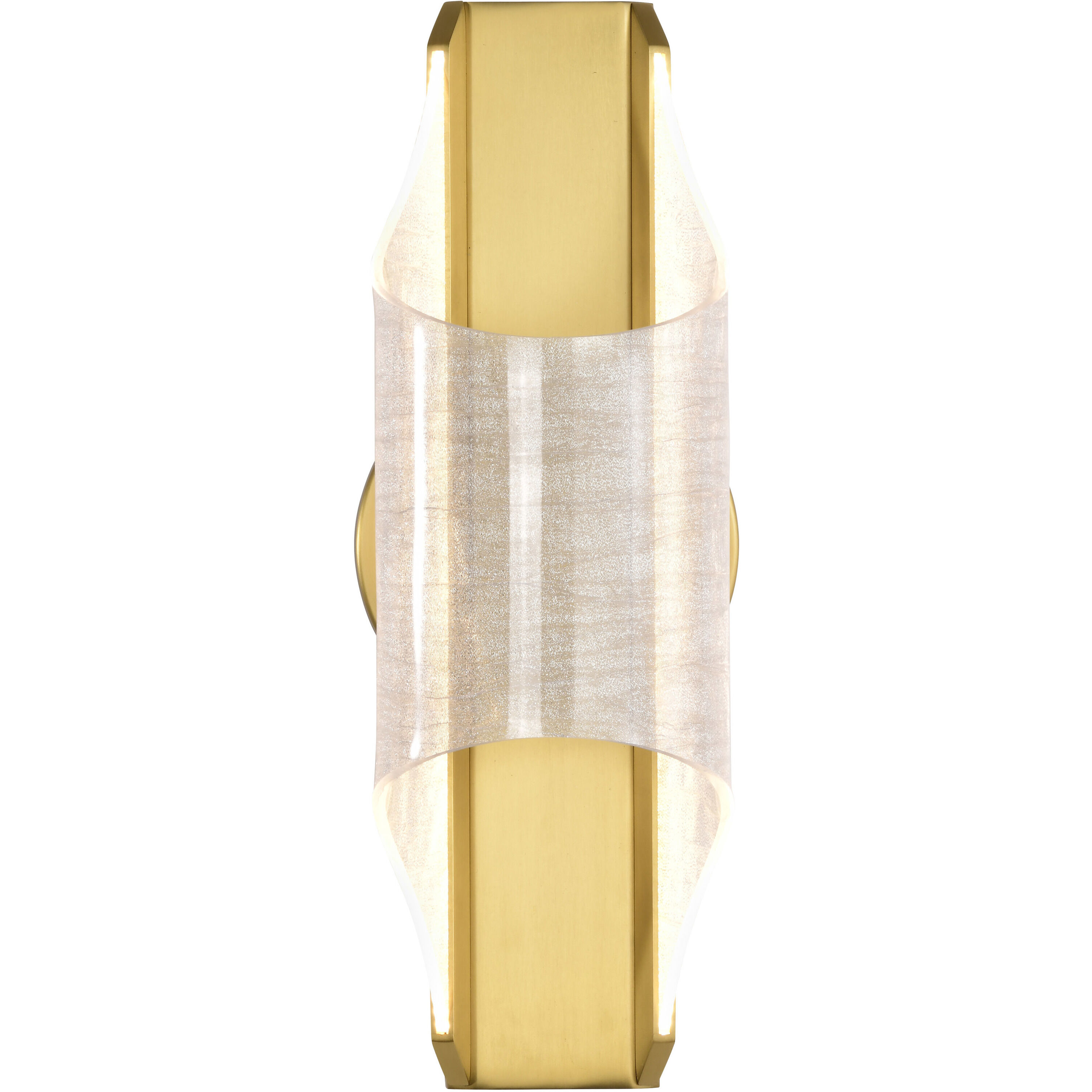 Idris LED 6 inch Vintage Brass Vanity Wall Light