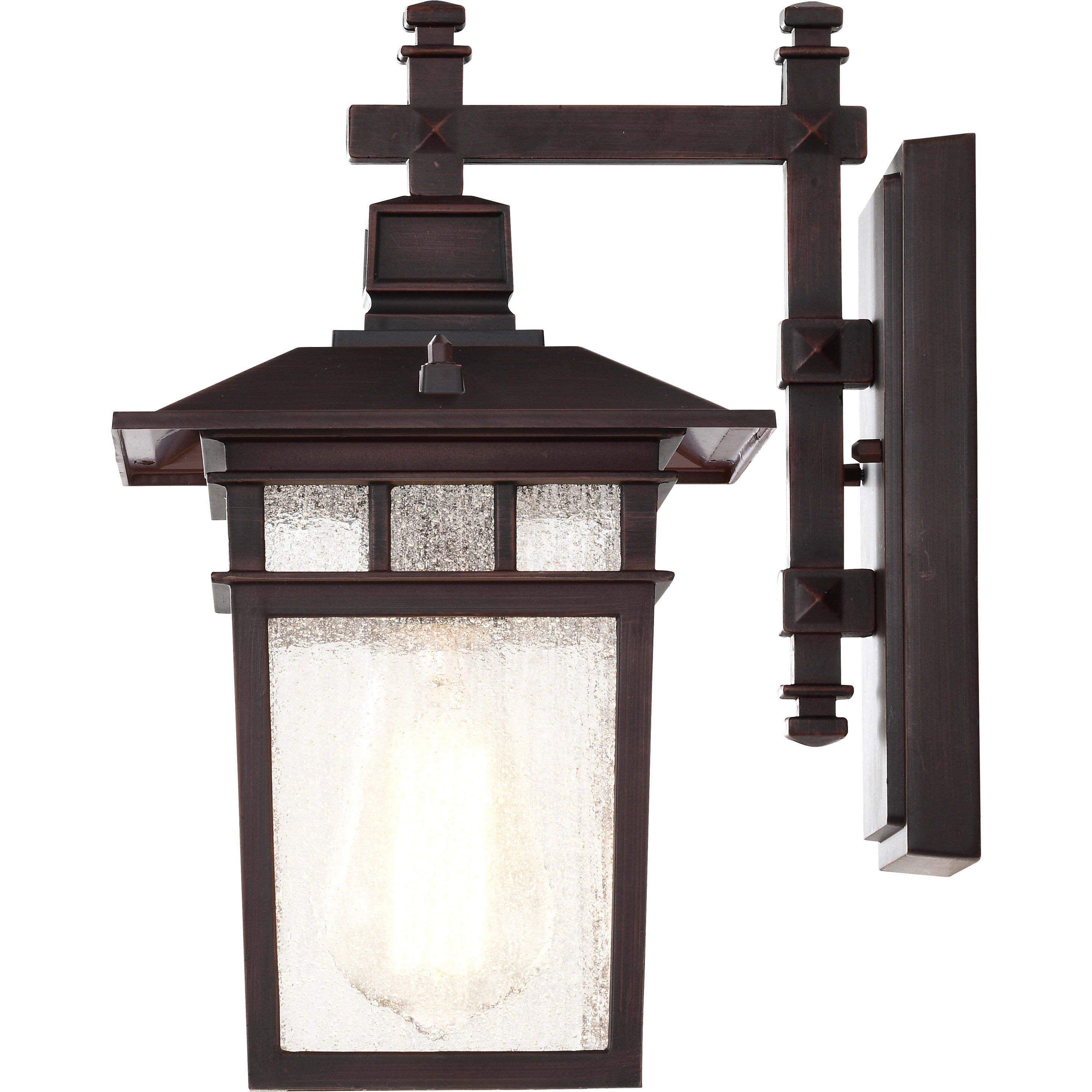 Cove Neck 1 Light 12 inch Rustic Bronze Outdoor Wall Lantern