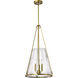 Valentine 16 inch Vintage Brass Pendant Ceiling Light