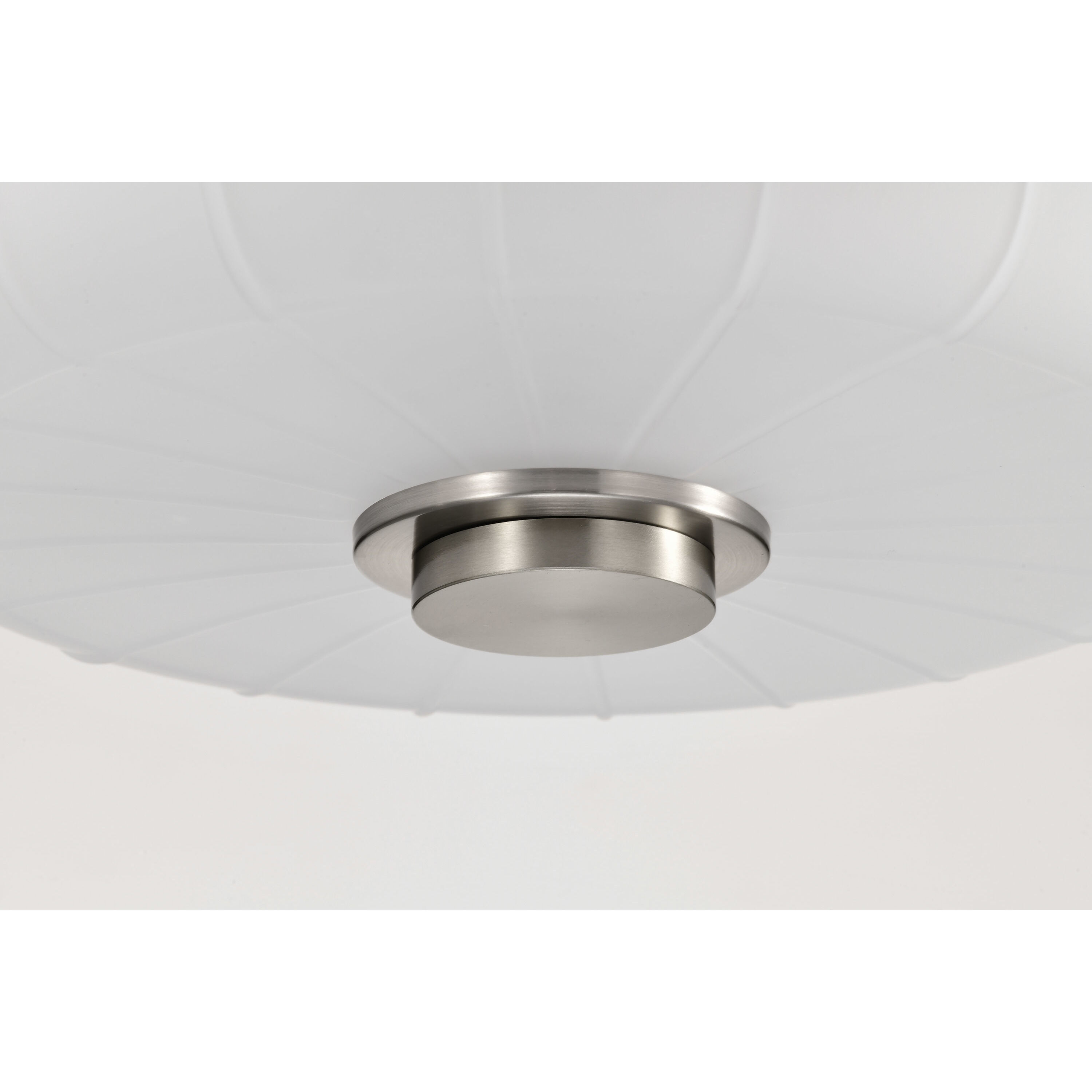Lune 12 inch Brushed Nickel Pendant Ceiling Light