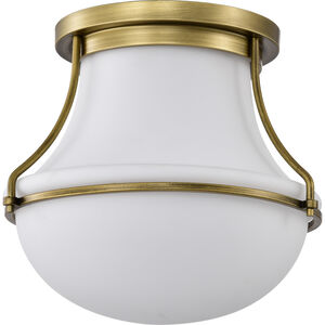 Valdora 1 Light 14 inch Natural Brass Flush Mount Ceiling Light