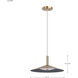 Corrine LED 14 inch Burnished Brass Pendant Ceiling Light
