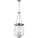 Boliver 3 Light 14.13 inch Brushed Nickel Pendant Ceiling Light