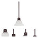 Empire 1 Light 7 inch Old Bronze Mini Pendant Ceiling Light