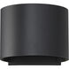 Lightgate LED 6 inch Matte Black Wall Sconce Wall Light