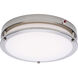 Glamour LED 13 inch Brushed Nickel Flush Ceiling Light