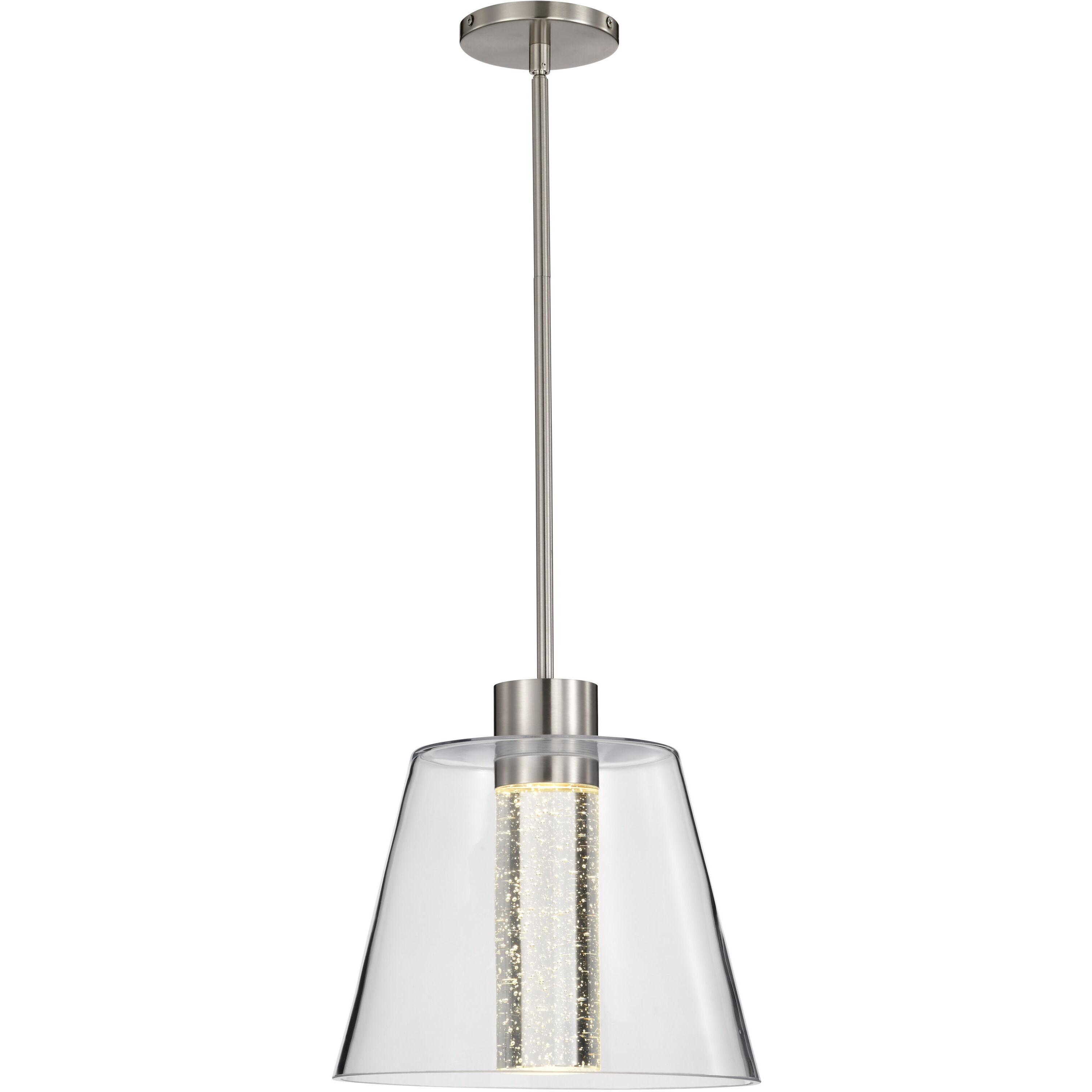 Aura LED 12 inch Brushed Nickel Pendant Ceiling Light