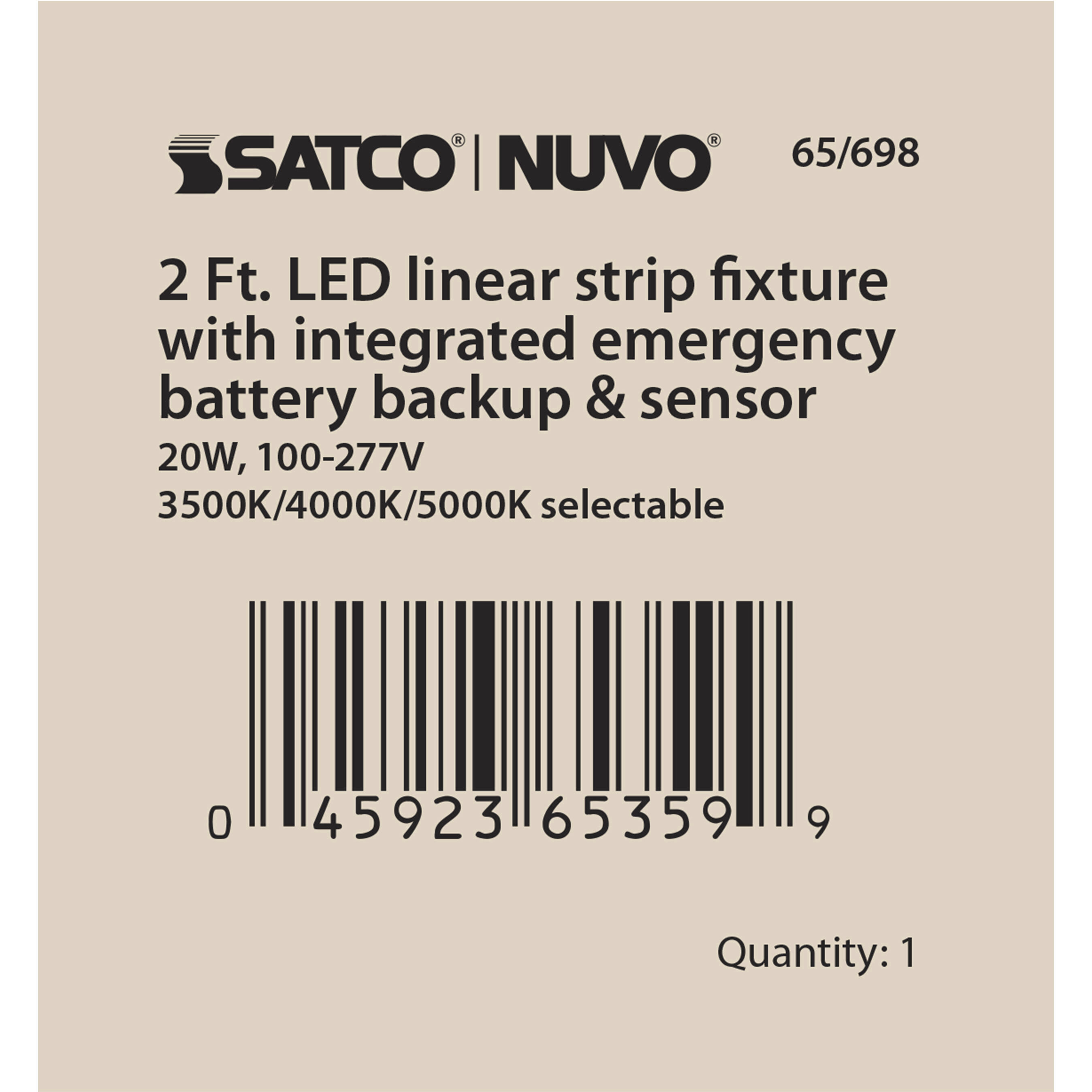 Brentwood LED 3 inch White Linear Strip Ceiling Light