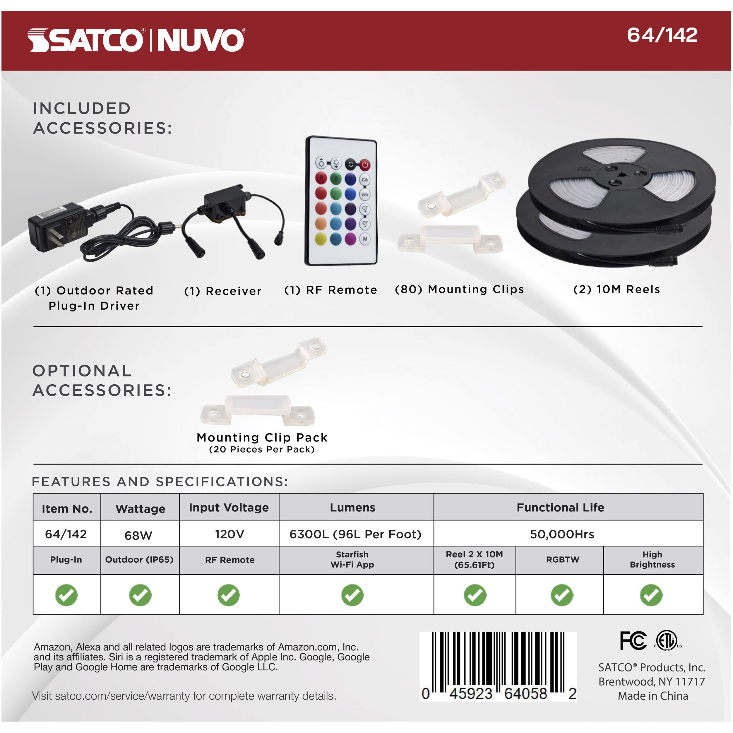 Dimension White 2700K 787.44 inch Tape Light