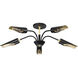 Marc 5 Light 28.5 inch Matte Black Chandelier Ceiling Light