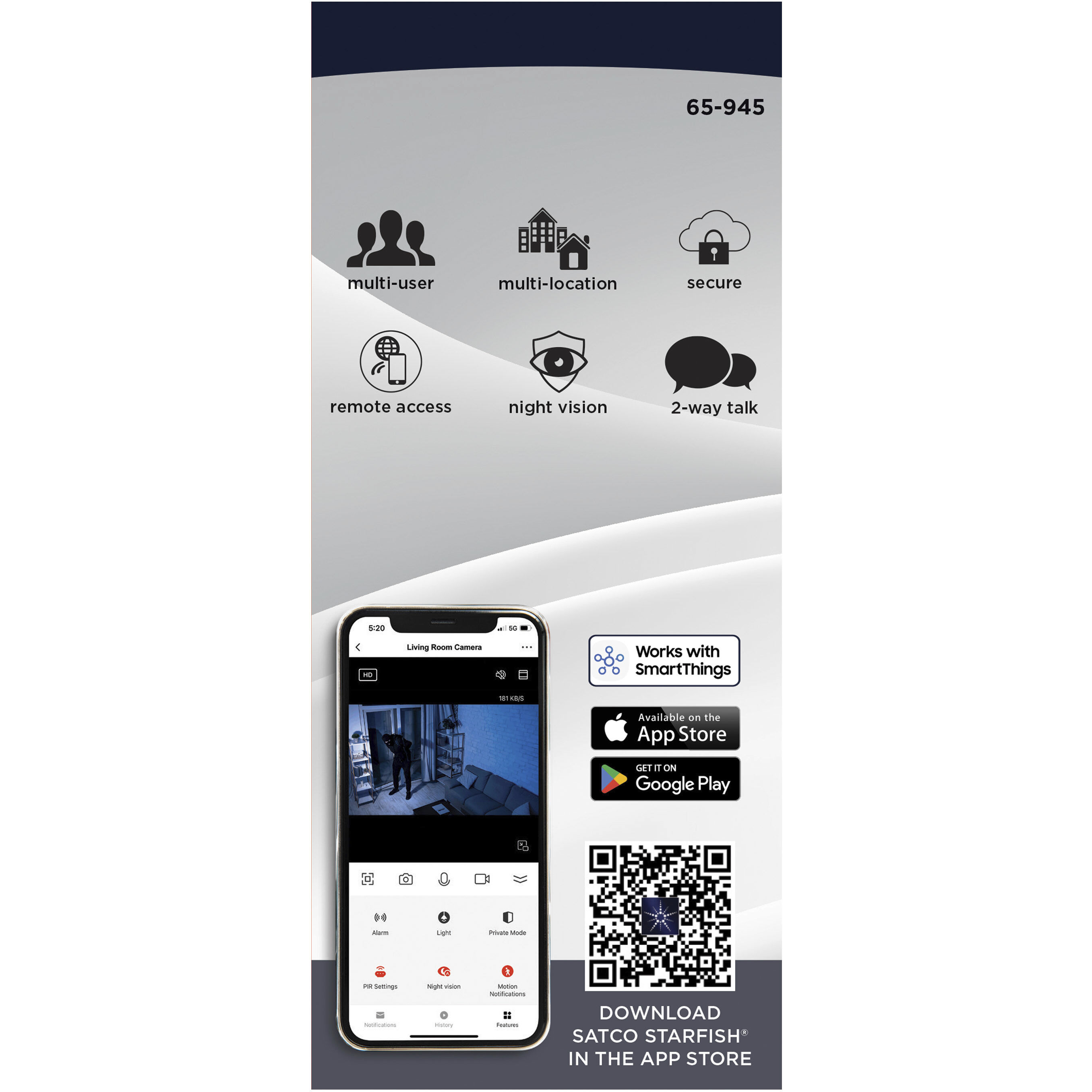 Brentwood 2.8 inch White ADA Indoor Security Light Wall Light