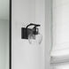 Destin 1 Light 6.25 inch Black with Silver Accents Bathroom Vanity Light Wall Light
