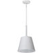 Alexis 1 Light 11 inch Matte White Pendant Ceiling Light