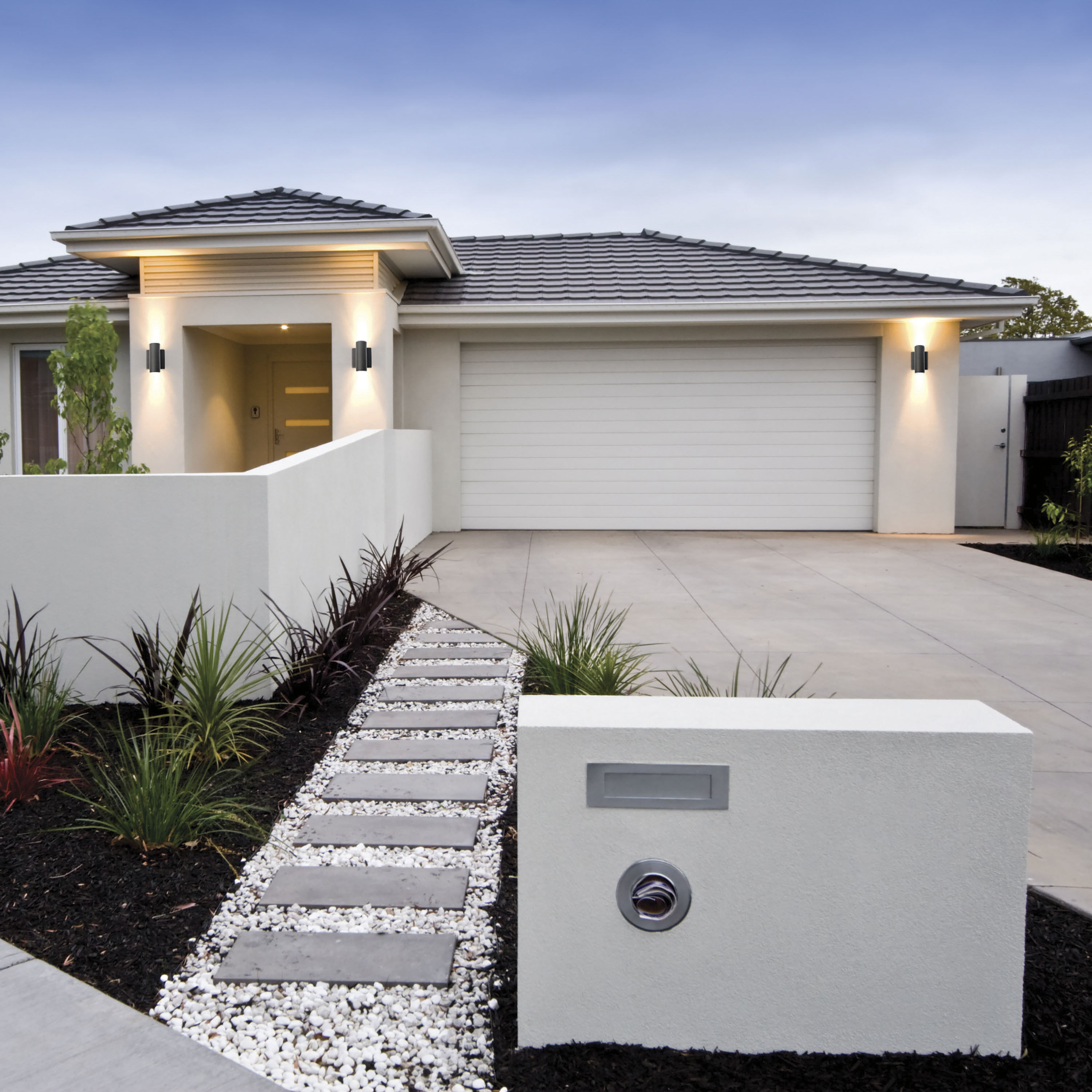 Brentwood LED 7 inch Black Outdoor Wall Sconce, Small