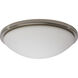 Button LED 17 inch Brushed Nickel LED Flush Mount Ceiling Light