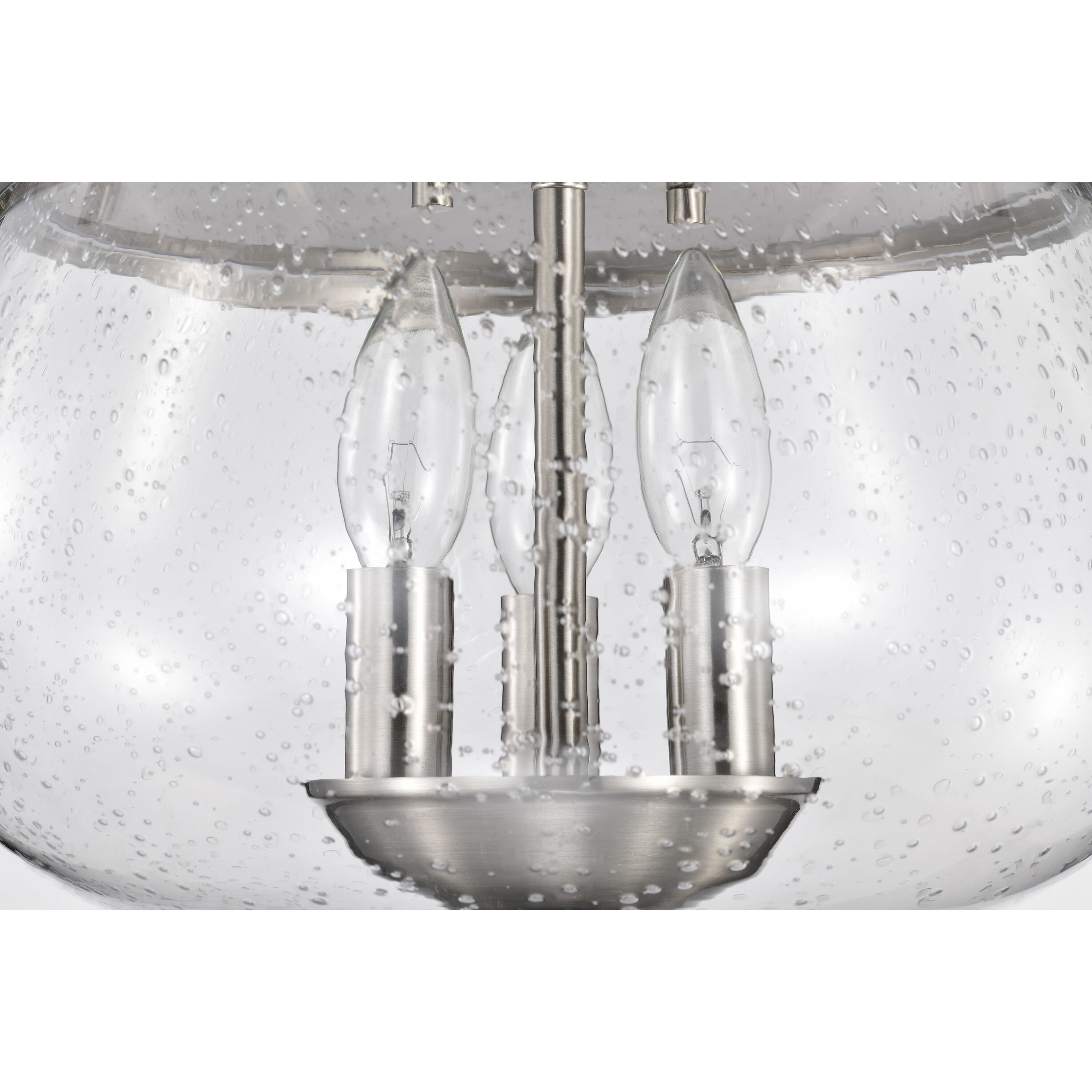 Boliver 3 Light 13.5 inch Brushed Nickel Flush Mount Ceiling Light