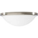 Button LED 13.38 inch Brushed Nickel LED Flush Mount Ceiling Light