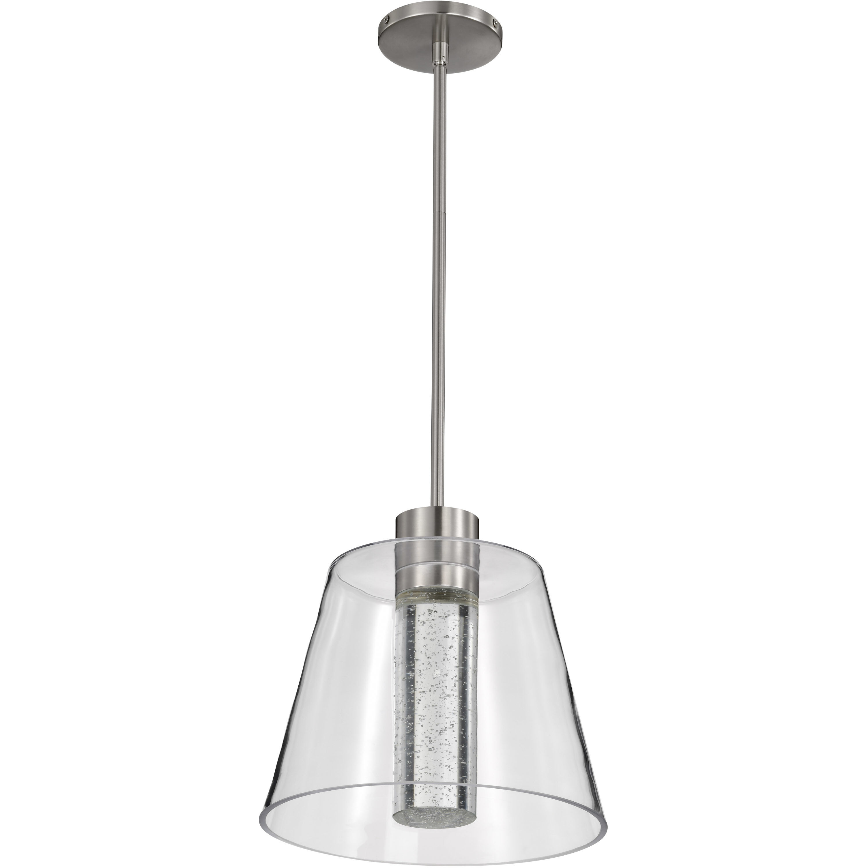Aura LED 12 inch Brushed Nickel Pendant Ceiling Light
