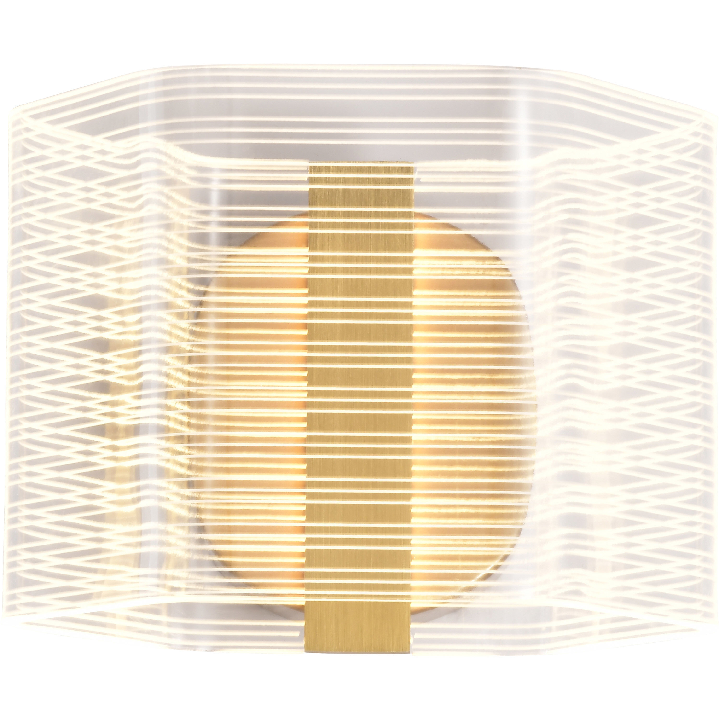 Kenzo LED 7.63 inch Polished Anodized Bronze Vanity Wall Light