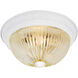 Brentwood 2 Light 13 inch Textured White Flush Mount Ceiling Light