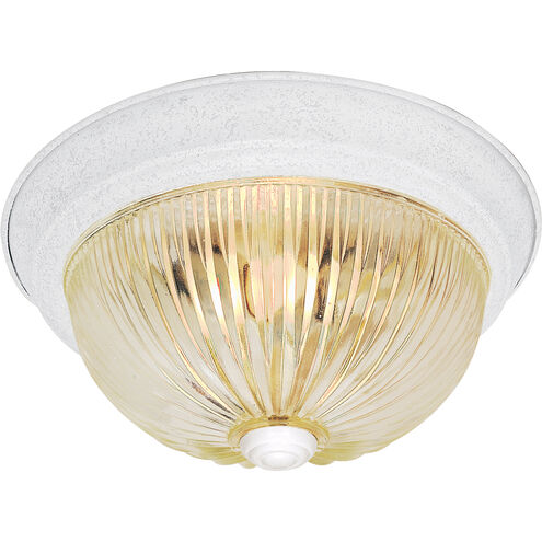 Brentwood 2 Light 13 inch Textured White Flush Mount Ceiling Light