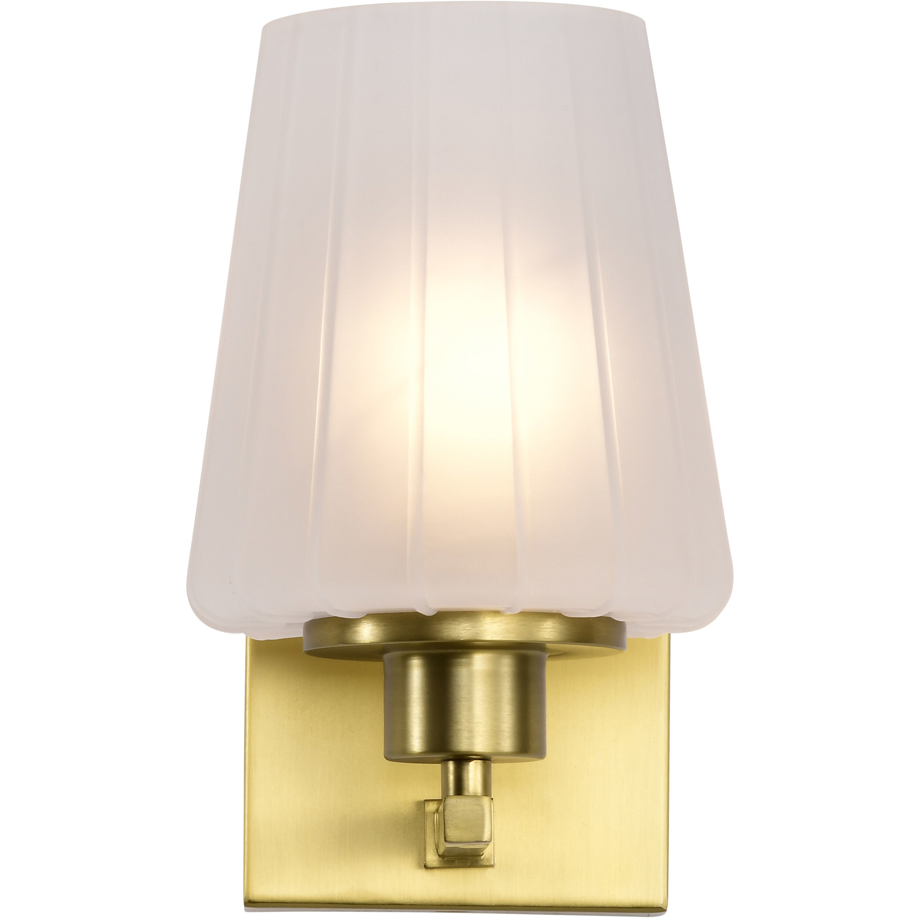 Lune 5.25 inch Vintage Brass Vanity Wall Light