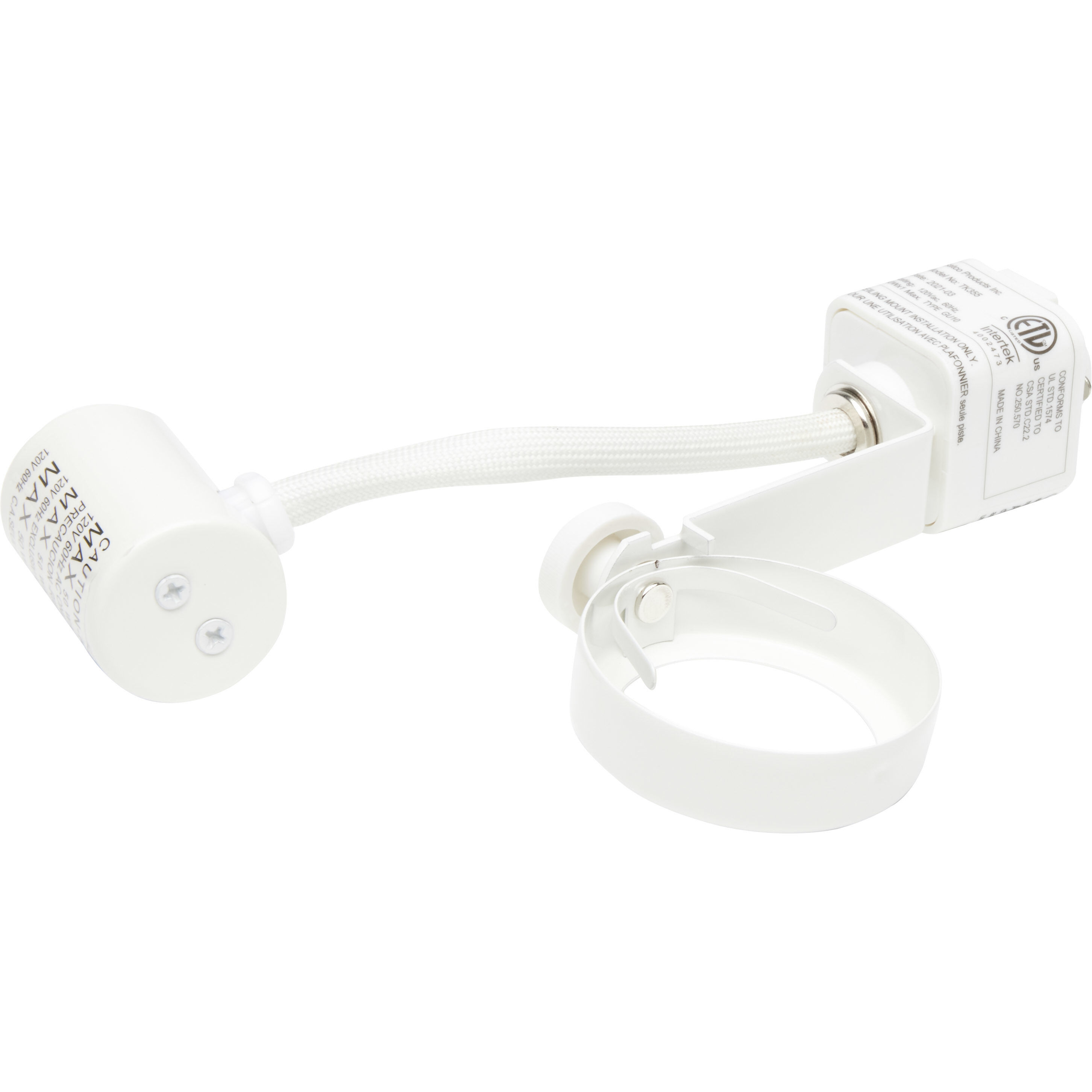 Brentwood 3 Light White Track Lighting Ceiling Light