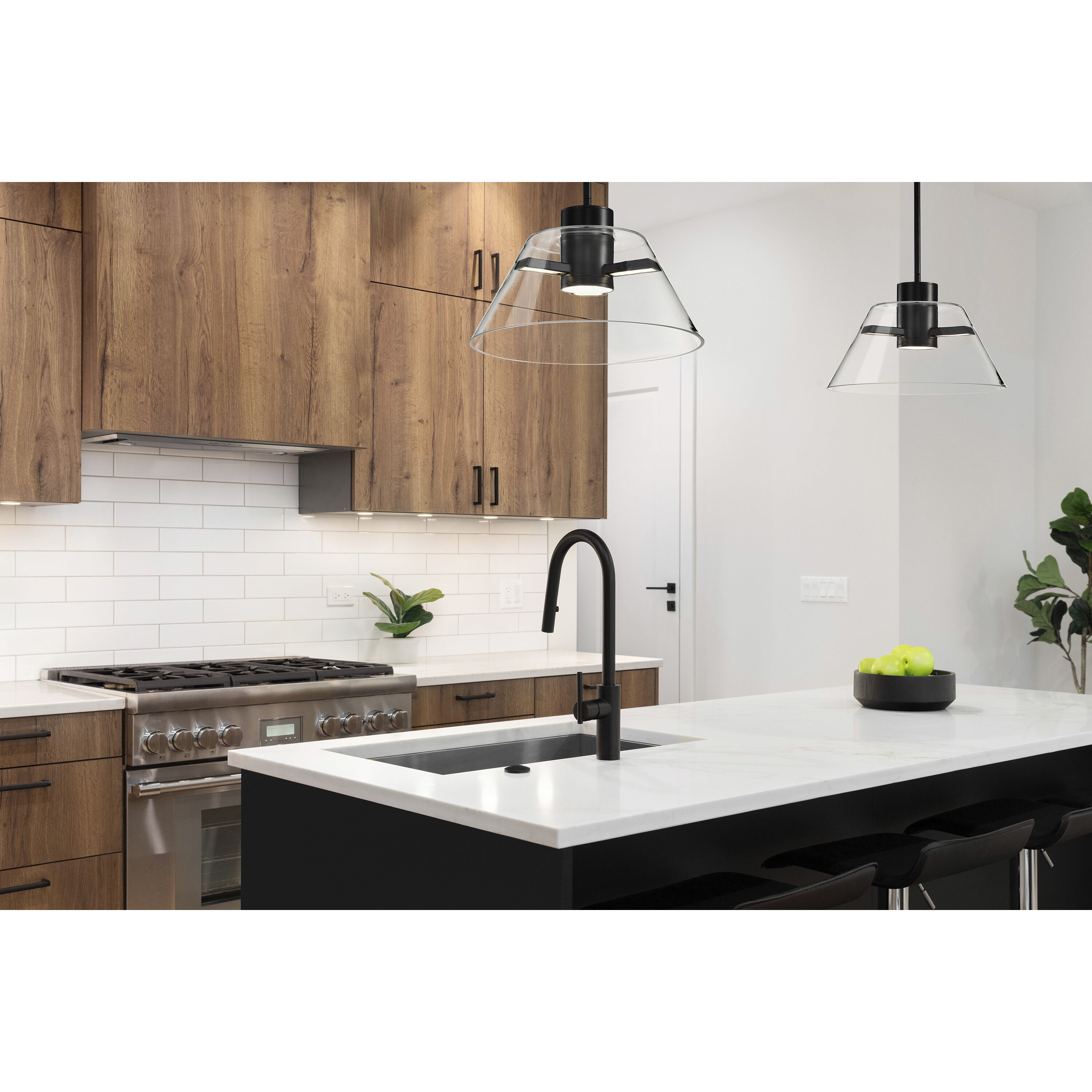 Edmond LED 13.63 inch Matte Black Pendant Ceiling Light