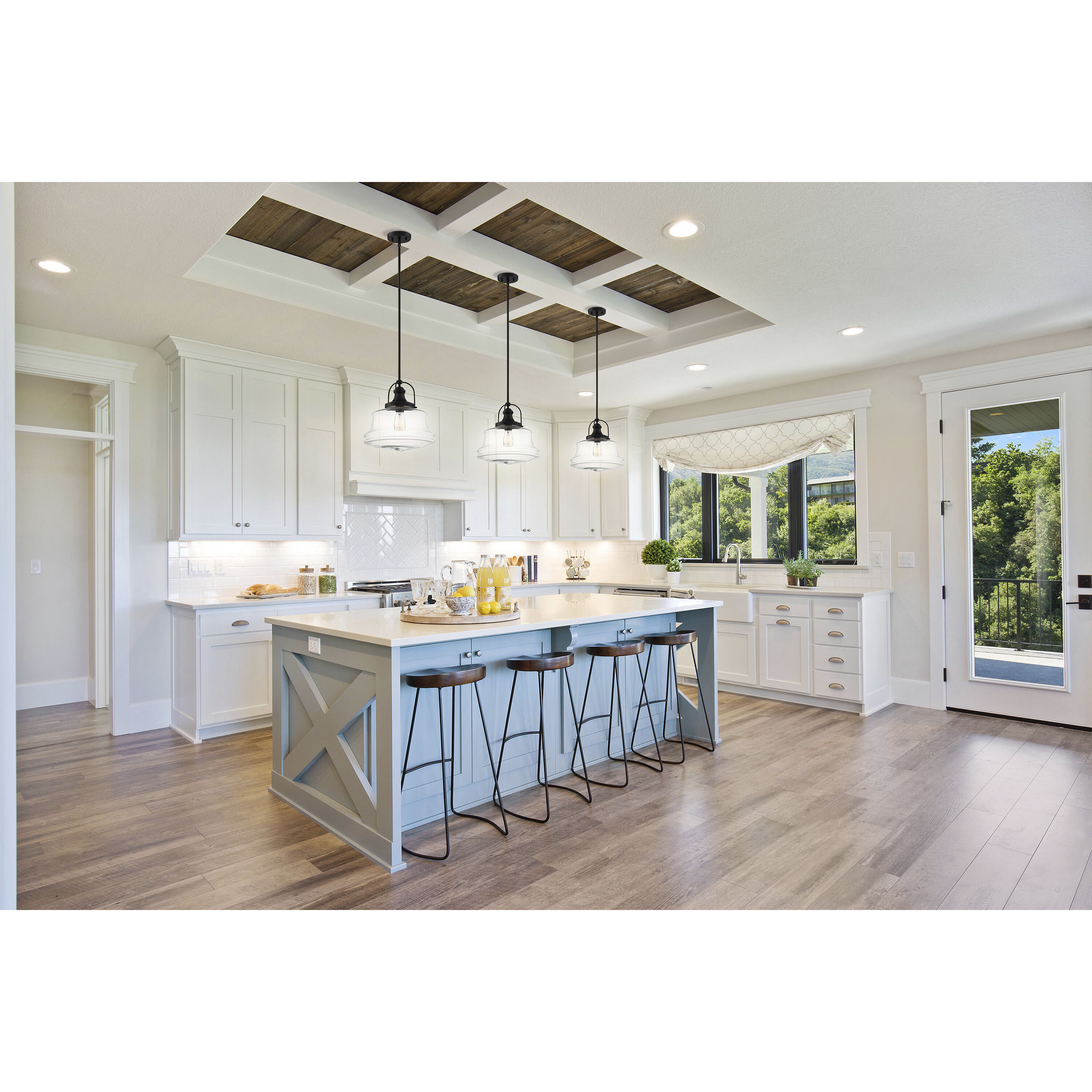 Basel 1 Light 13.75 inch Aged Bronze Pendant Ceiling Light