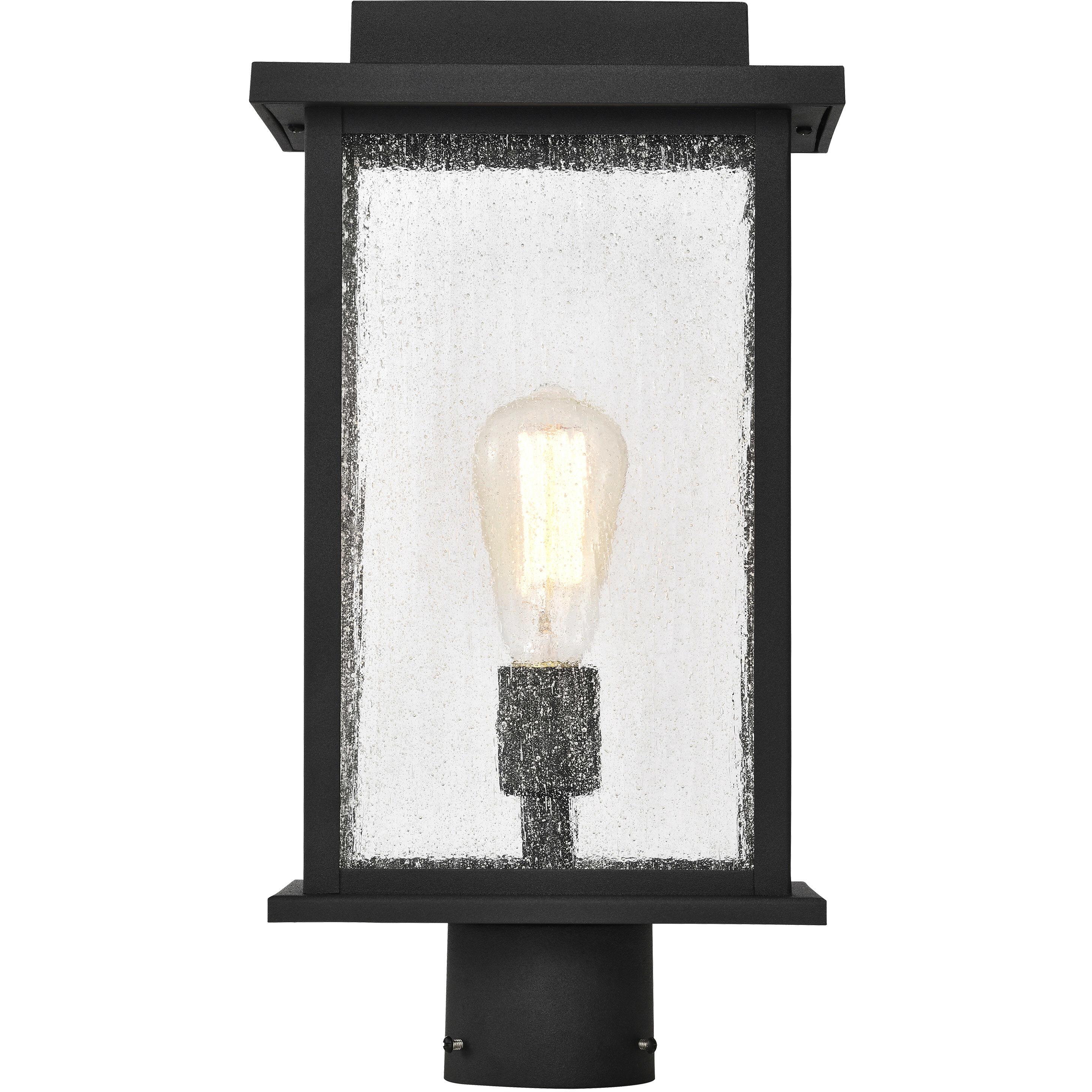 Sullivan 17 inch Matte Black Post Lantern