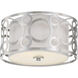 Filigree 2 Light 14.63 inch Brushed Nickel Flush Mount Ceiling Light