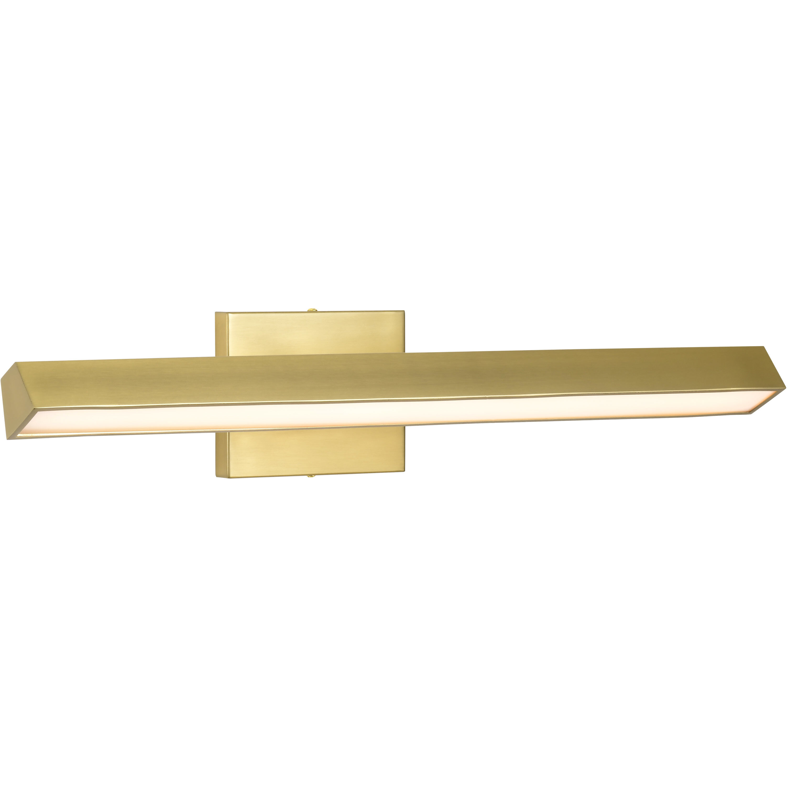 Mila LED 24 inch Vintage Brass Vanity Wall Light