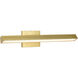 Mila LED 24 inch Vintage Brass Vanity Wall Light