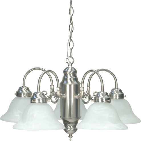 Brentwood 5 Light 23 inch Brushed Nickel Chandelier Ceiling Light