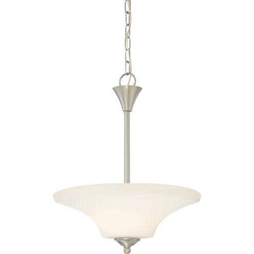 Fawn 2 Light 16 inch Brushed Nickel Pendant Ceiling Light