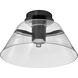Edmond LED 17 inch Matte Black Semi Flush Mount Ceiling Light