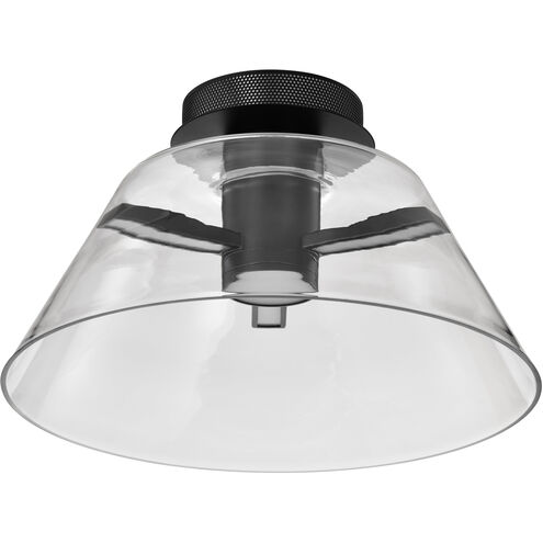 Edmond LED 17 inch Matte Black Semi Flush Mount Ceiling Light